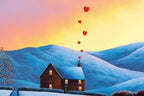 A Warm Winter's Welcome - Original by artist David Renshaw - Wyecliffe Galleries