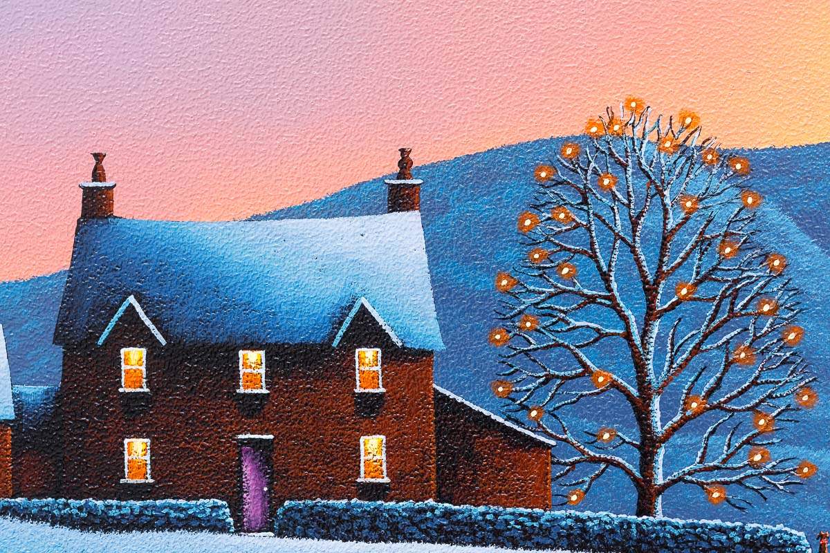 A Warm Winter's Welcome - Original by artist David Renshaw - Wyecliffe Galleries