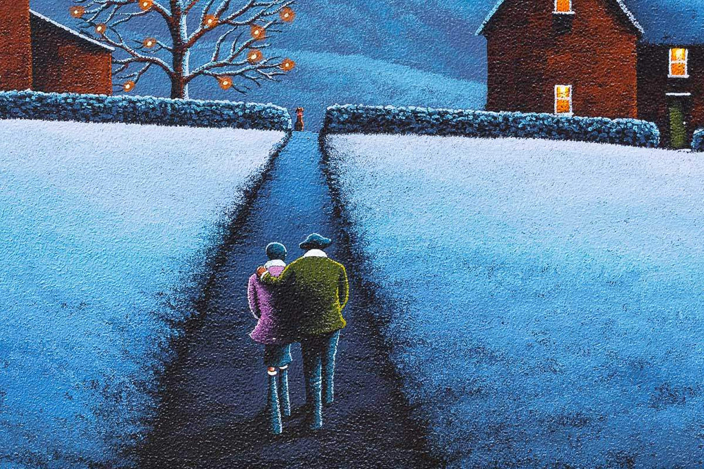 A Warm Winter's Welcome - Original by artist David Renshaw - Wyecliffe Galleries
