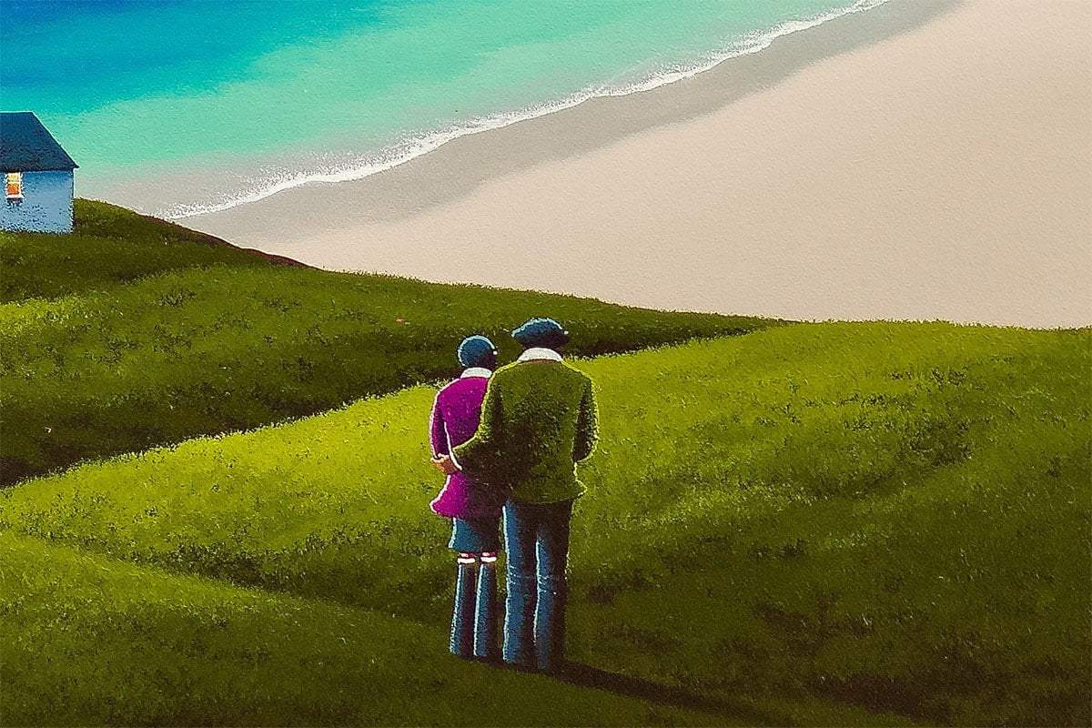 A Weekend Above The Bay - Original by artist David Renshaw - Wyecliffe Galleries