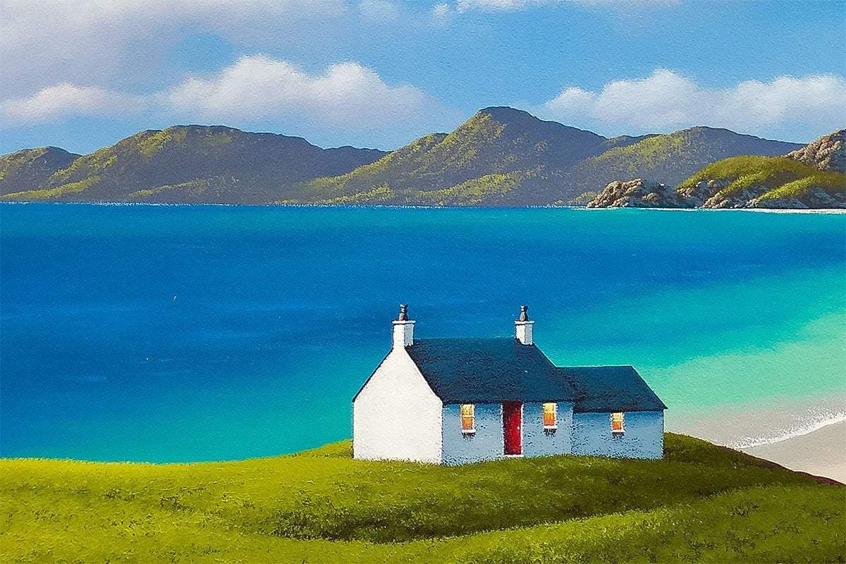 A Weekend Above The Bay - Original by artist David Renshaw - Wyecliffe Galleries