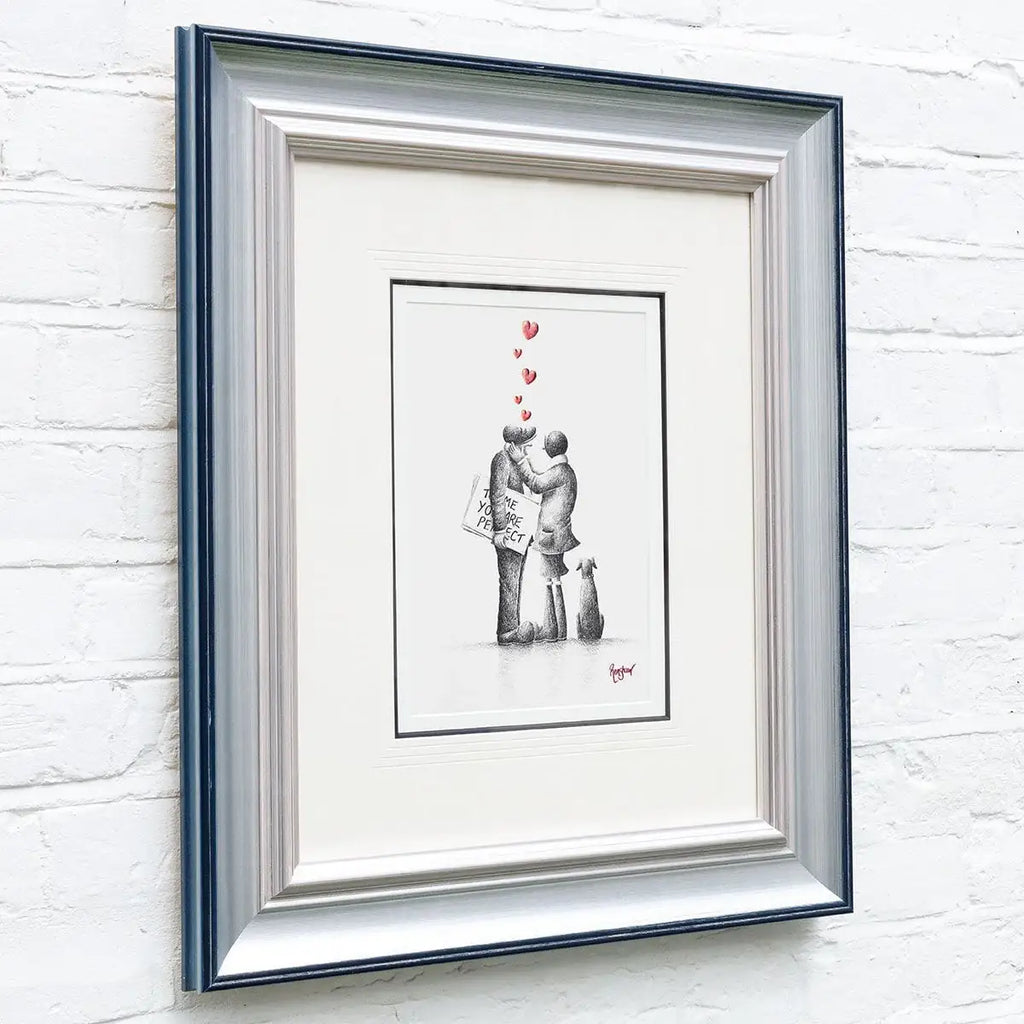 Actually.... I Love You Too - Original Sketch - SOLD by artist David Renshaw - Wyecliffe Galleries