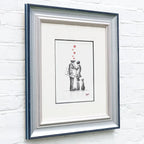 Actually.... I Love You Too - Original Sketch - SOLD by artist David Renshaw - Wyecliffe Galleries