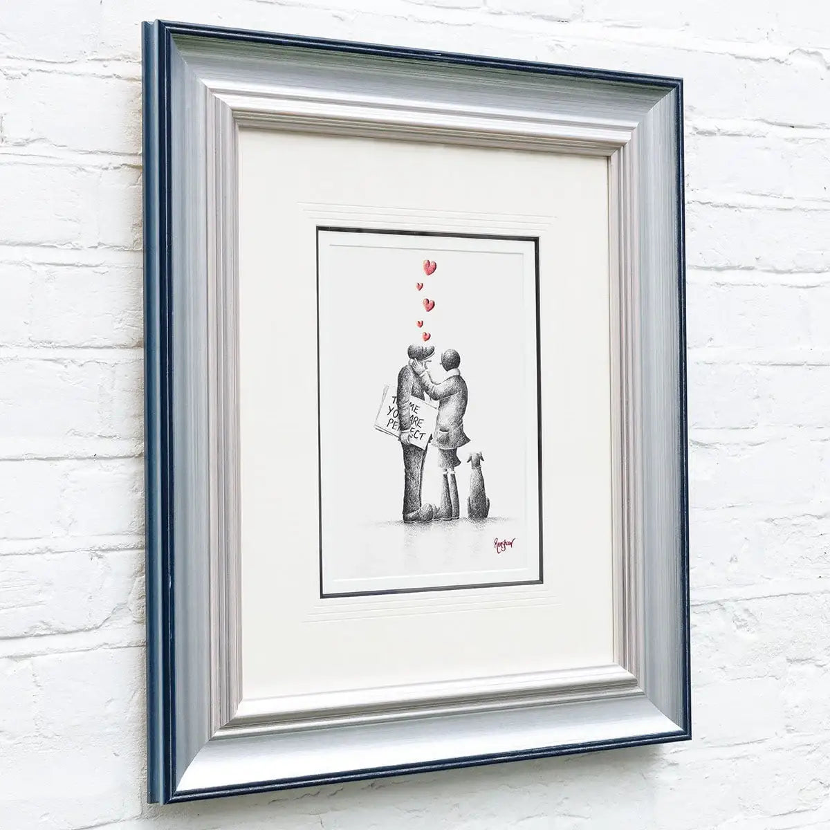 Actually.... I Love You Too - Original Sketch - SOLD by artist David Renshaw - Wyecliffe Galleries