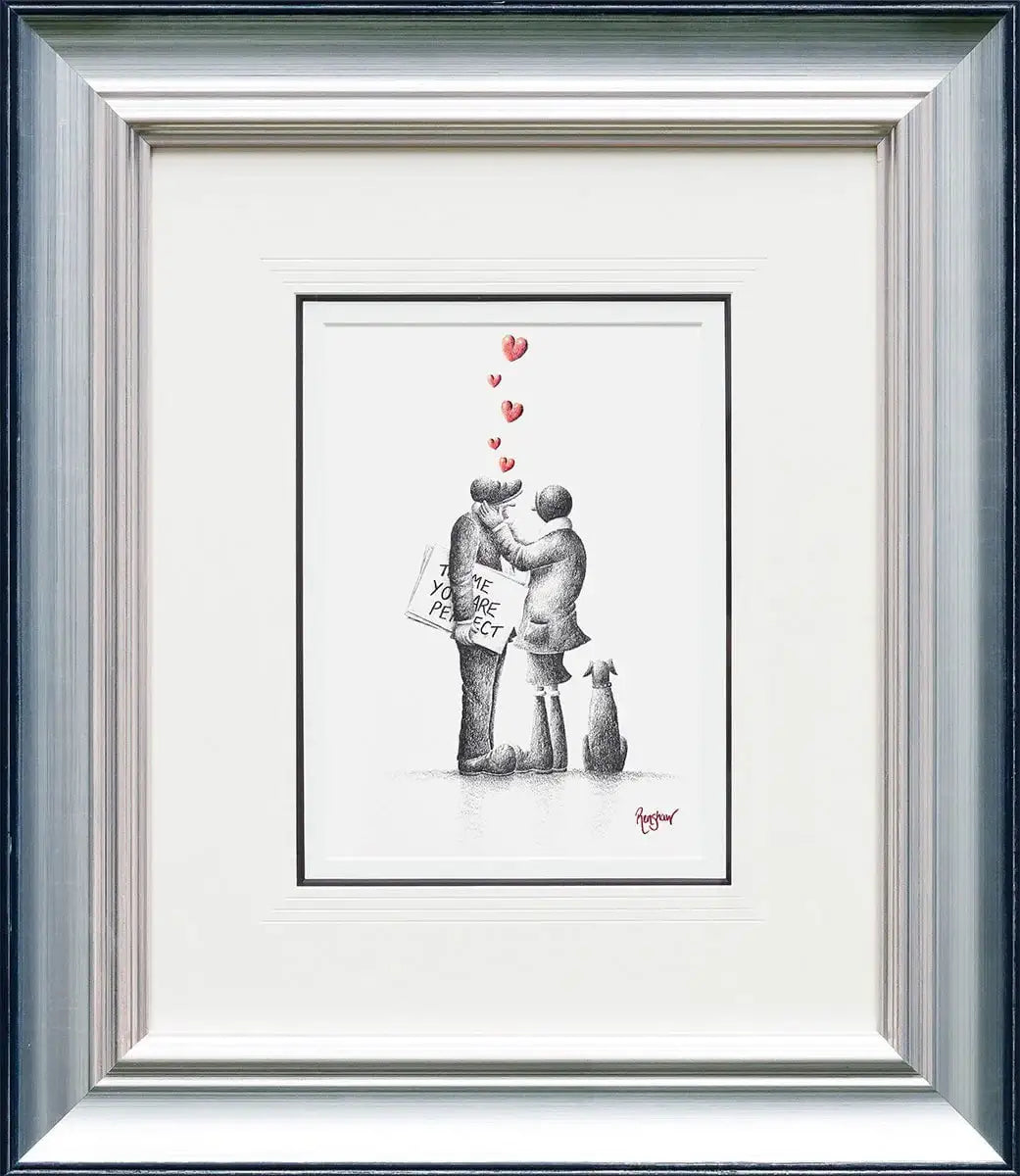 Actually.... I Love You Too - Original Sketch - SOLD by artist David Renshaw - Wyecliffe Galleries