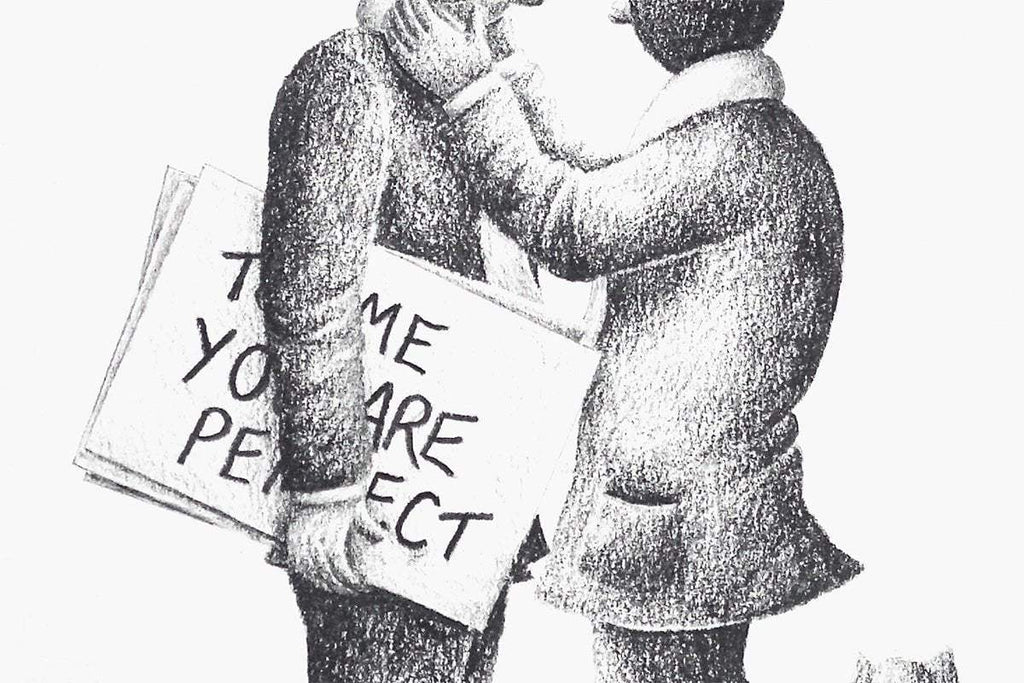 Actually.... I Love You Too - Original Sketch - SOLD by artist David Renshaw - Wyecliffe Galleries