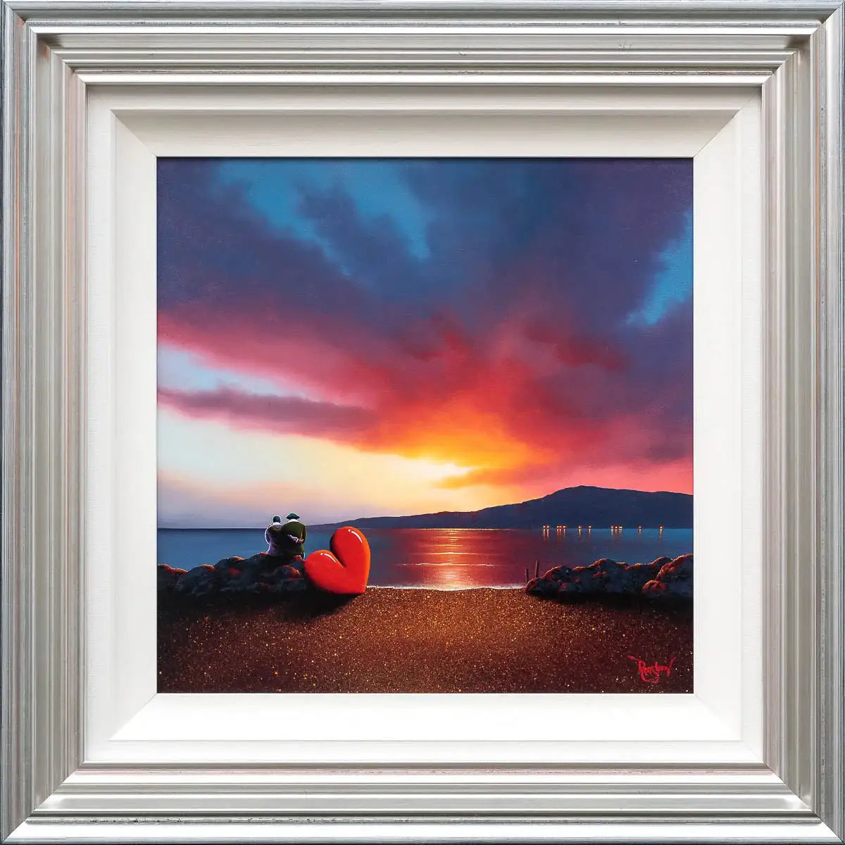 All We Need Is Love And Sunsets - Original - SOLD by artist David Renshaw - Wyecliffe Galleries