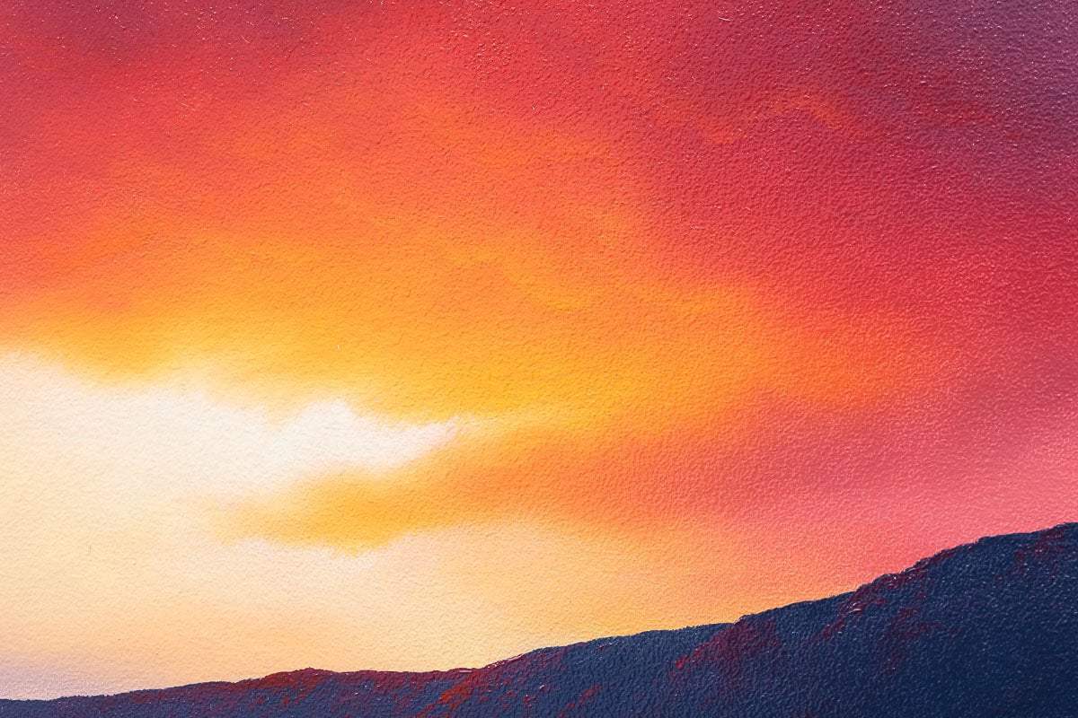 All We Need Is Love And Sunsets - Original - SOLD by artist David Renshaw - Wyecliffe Galleries