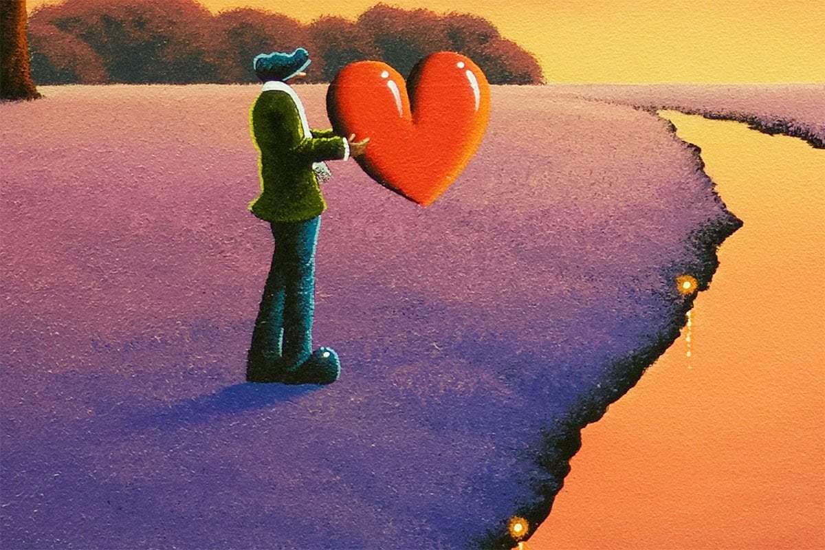 An Endless Stream Of Love Flows Through Us - Original by artist David Renshaw - Wyecliffe Galleries