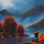 Autumn's Golden Beauty - Original - SOLD by artist David Renshaw - Wyecliffe Galleries