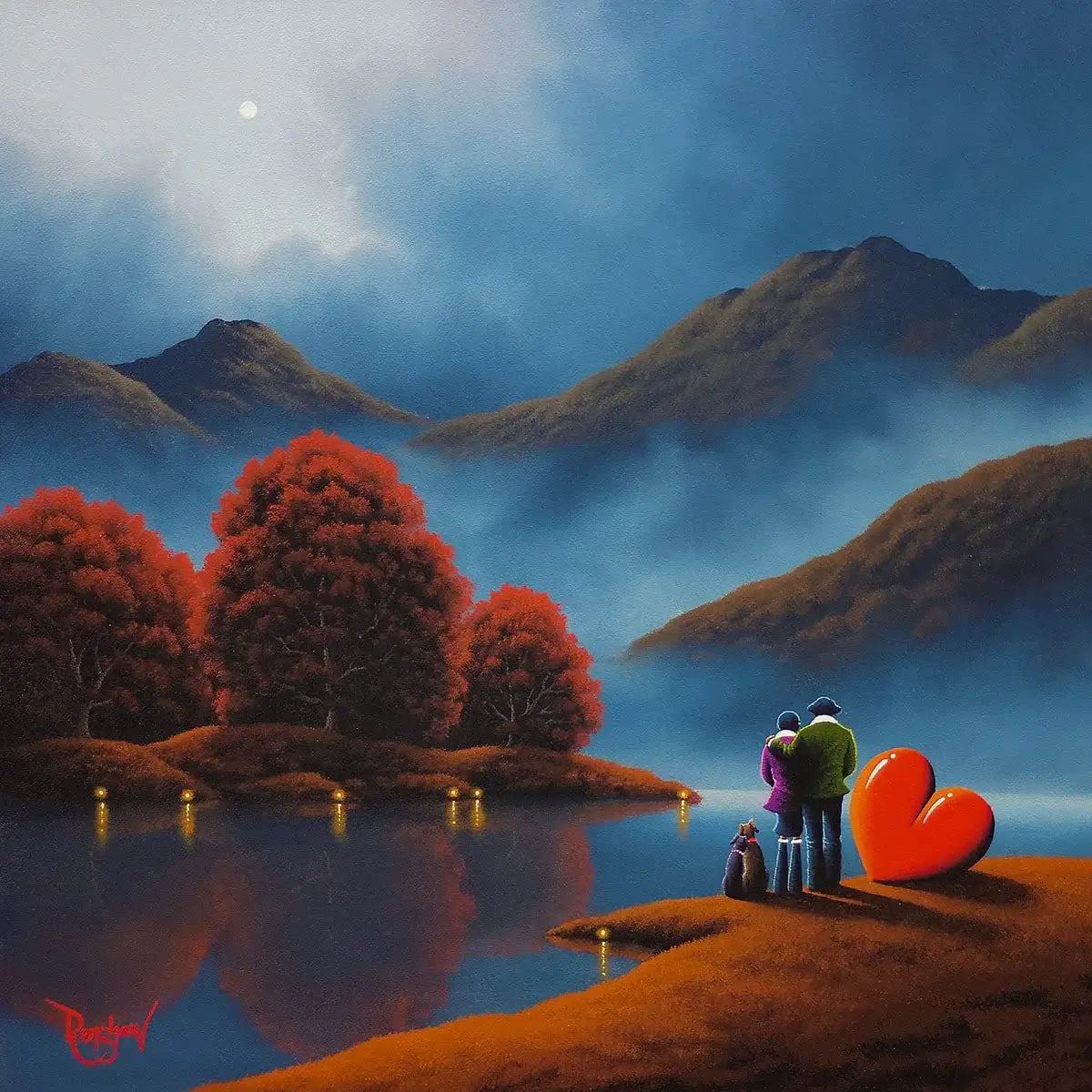 Autumn's Golden Beauty - Original - SOLD by artist David Renshaw - Wyecliffe Galleries