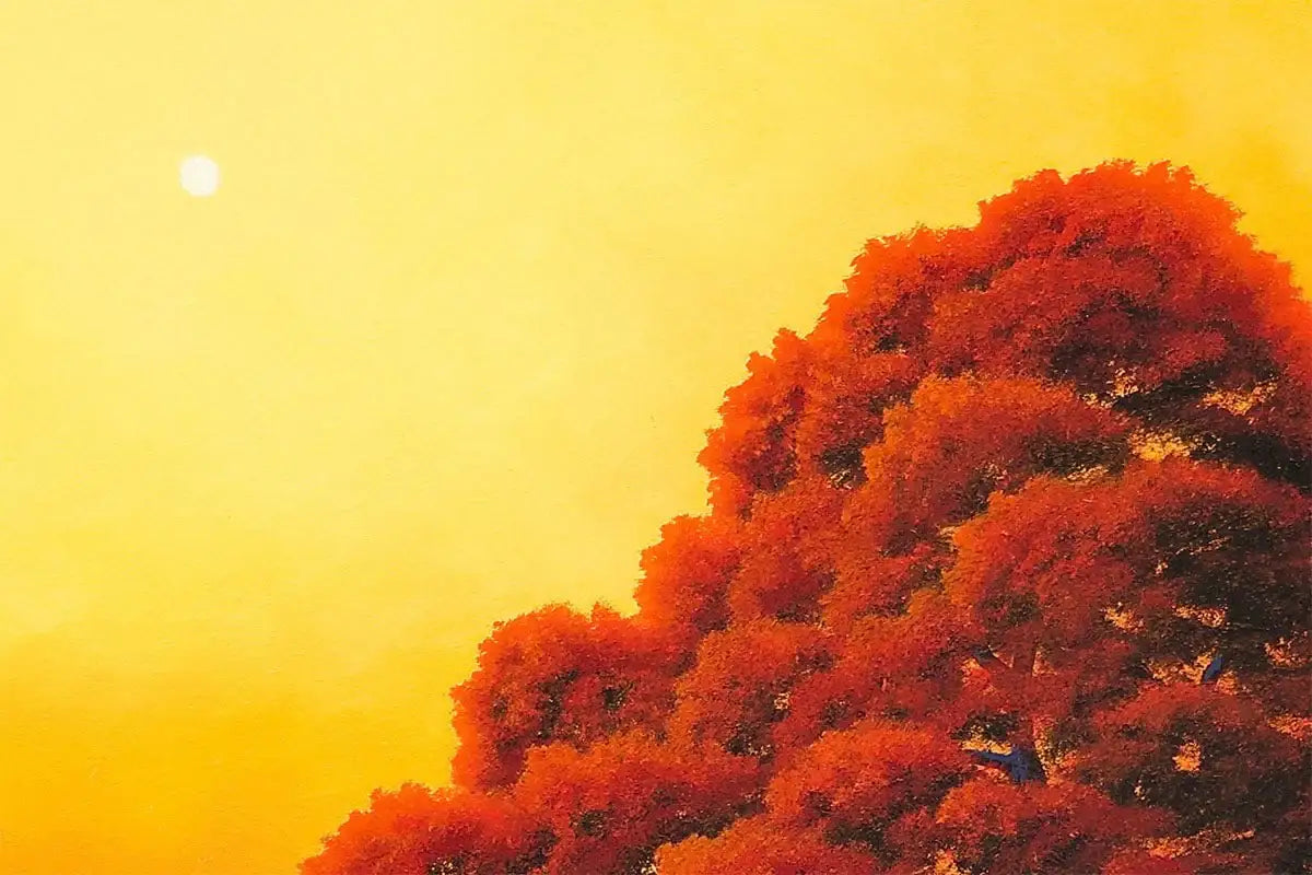 Autumn Skies And Pumpkin Pies - Original - SOLD by artist David Renshaw - Wyecliffe Galleries