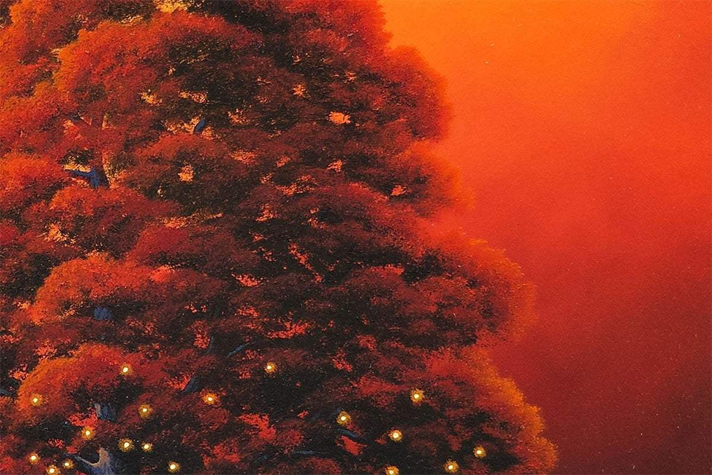 Autumn Skies And Pumpkin Pies - Original - SOLD by artist David Renshaw - Wyecliffe Galleries