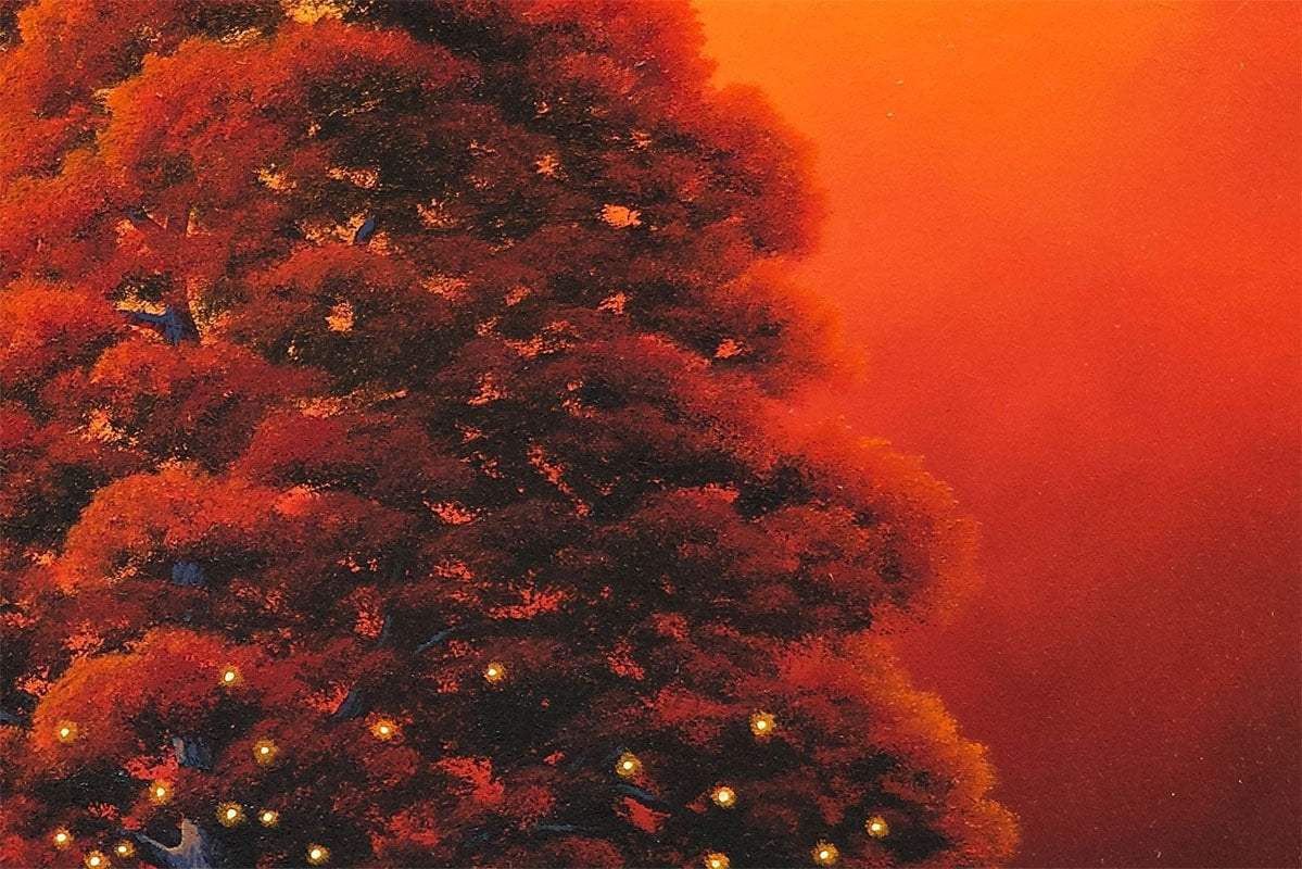 Autumn Skies And Pumpkin Pies - Original - SOLD by artist David Renshaw - Wyecliffe Galleries