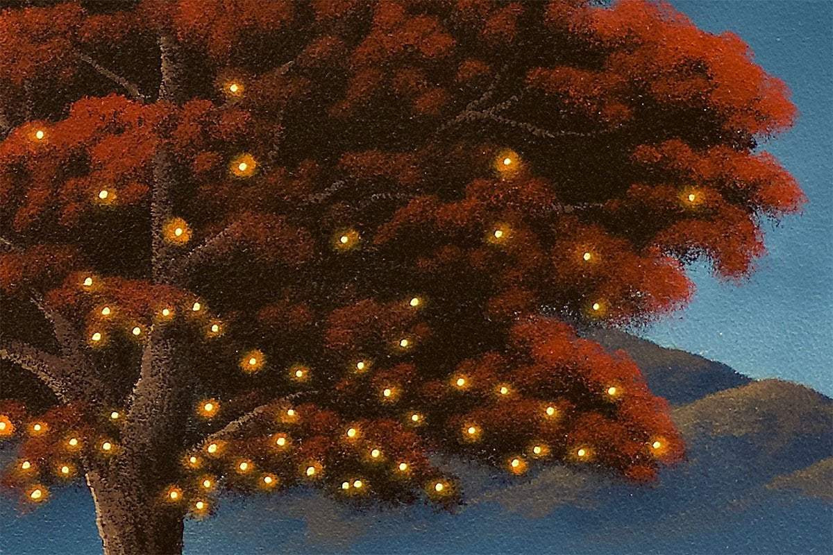 Autumnal Glow - Original - SOLD by artist David Renshaw - Wyecliffe Galleries