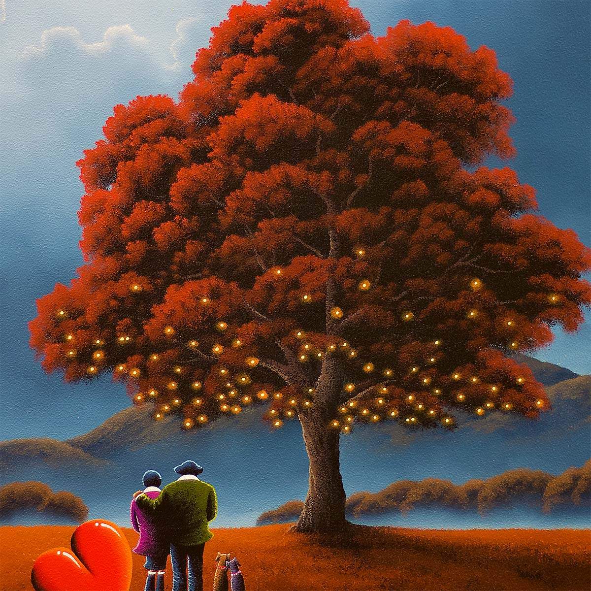 Autumnal Glow - Original - SOLD by artist David Renshaw - Wyecliffe Galleries