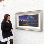 Bright Lights, Starry Night - Original - SOLD by artist David Renshaw - Wyecliffe Galleries