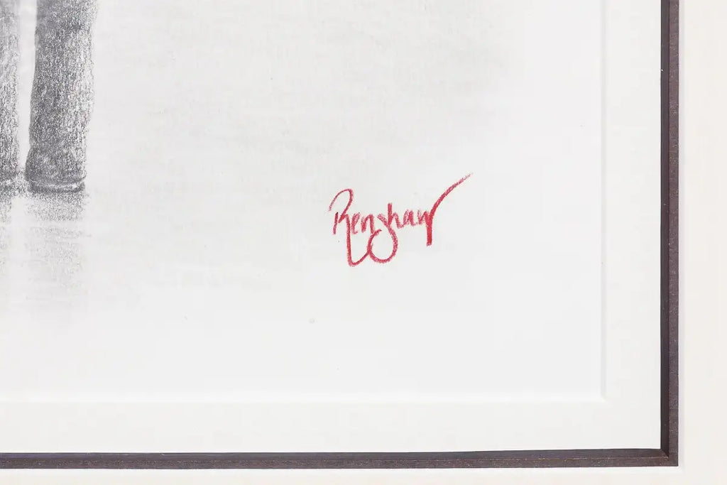 Brooklyn Bridge Sweethearts - Original Sketch - SOLD by artist David Renshaw - Wyecliffe Galleries