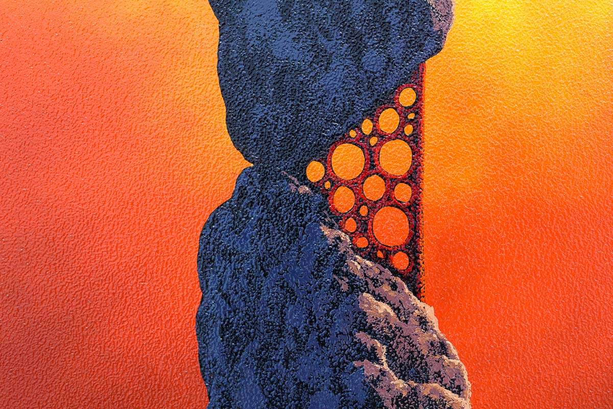 Building On Our Love - Original - SOLD by artist David Renshaw - Wyecliffe Galleries