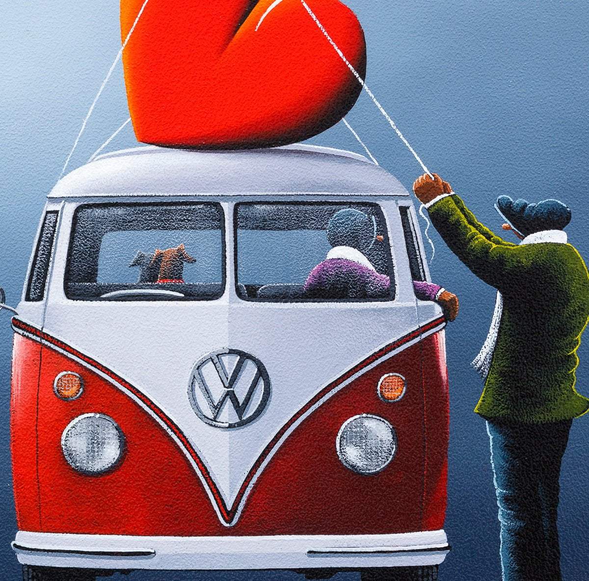 Camper Love - Original - SOLD by artist David Renshaw - Wyecliffe Galleries
