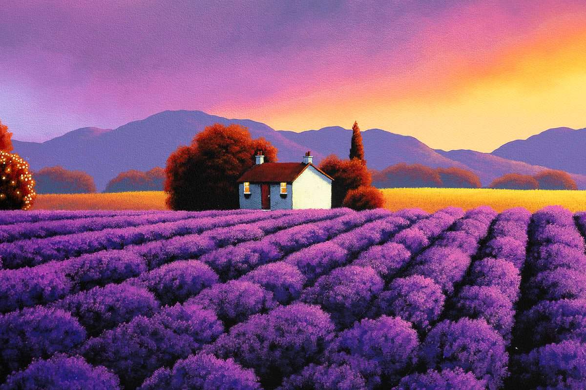 Canvas Of Tranquility - Original - SOLD by artist David Renshaw - Wyecliffe Galleries