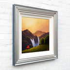 Cascading Waterfalls - Original - SOLD by artist David Renshaw - Wyecliffe Galleries