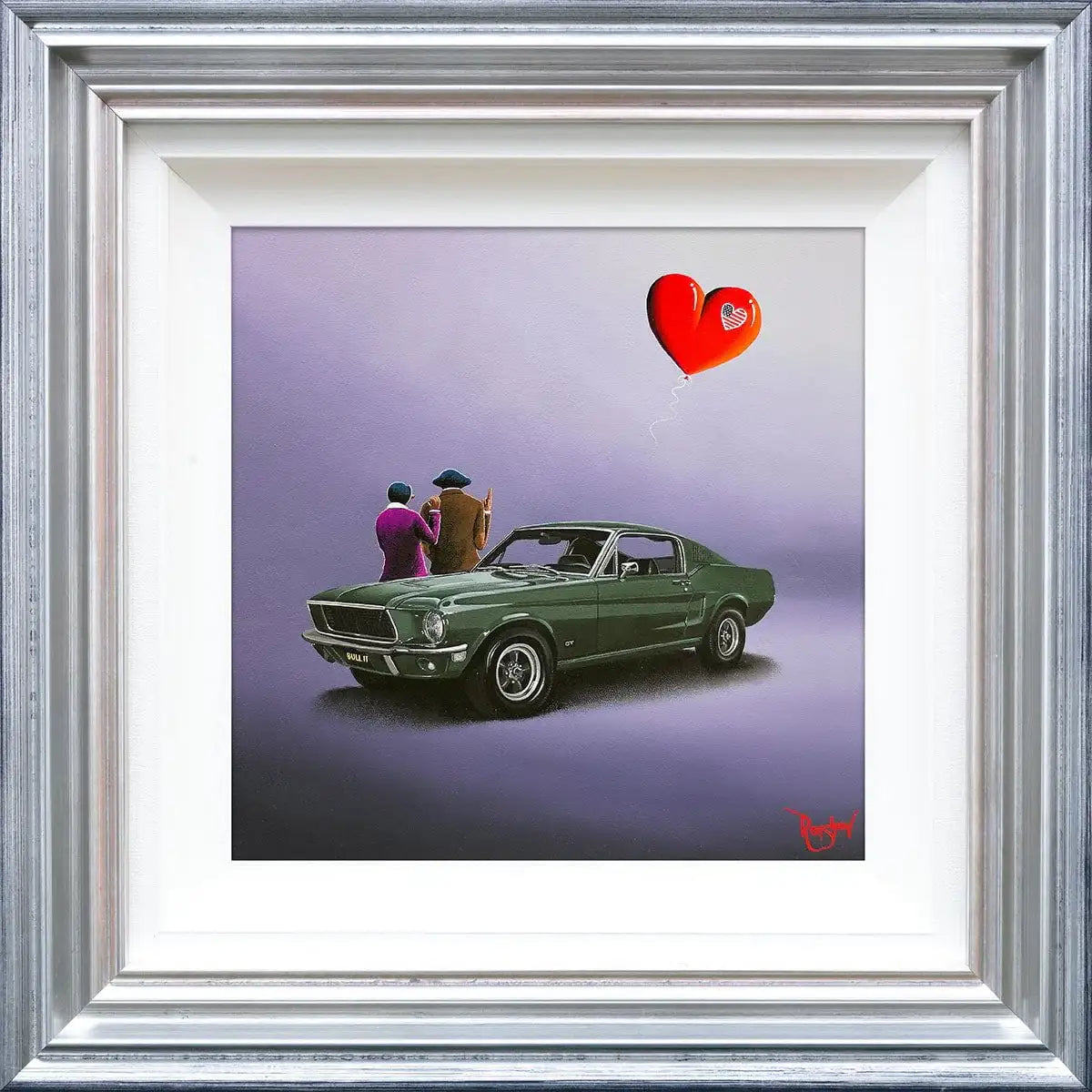 Chasing After Love - Original - SOLD by artist David Renshaw - Wyecliffe Galleries