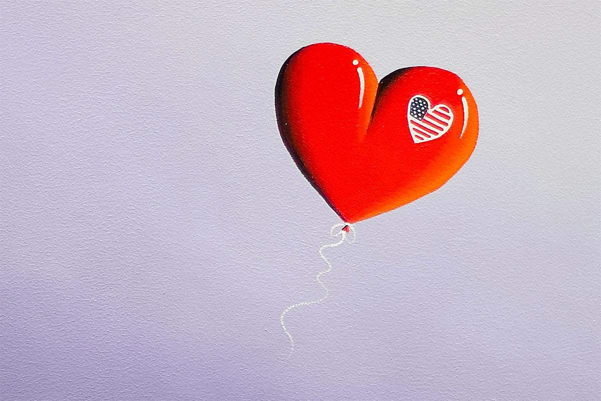 Chasing After Love - Original - SOLD by artist David Renshaw - Wyecliffe Galleries