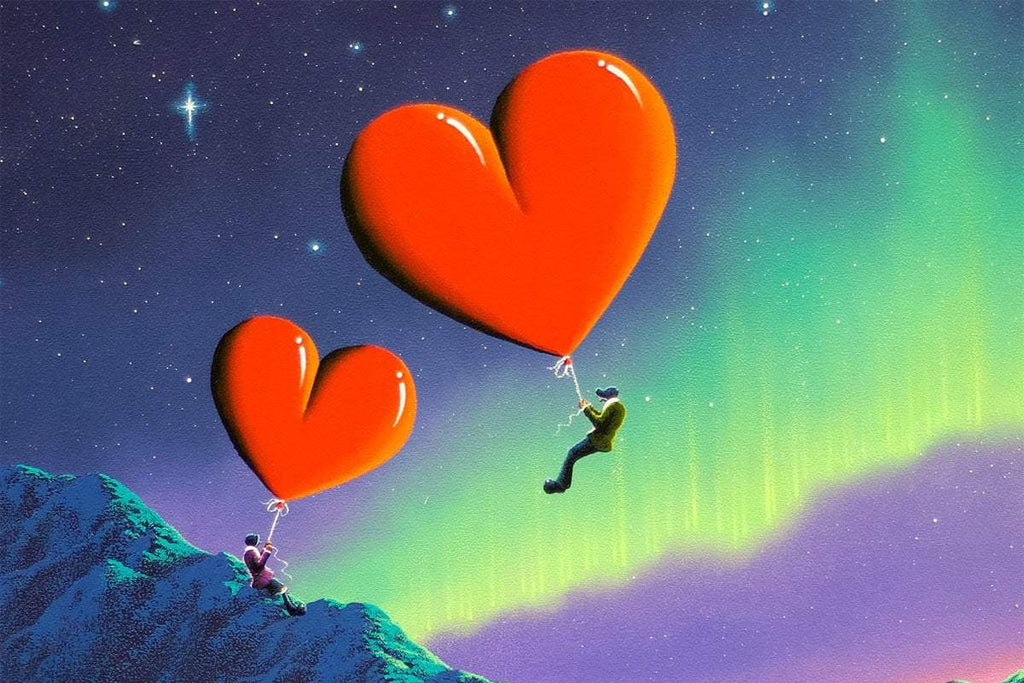 Chasing Auroras, Catching Dreams - Original - SOLD by artist David Renshaw - Wyecliffe Galleries