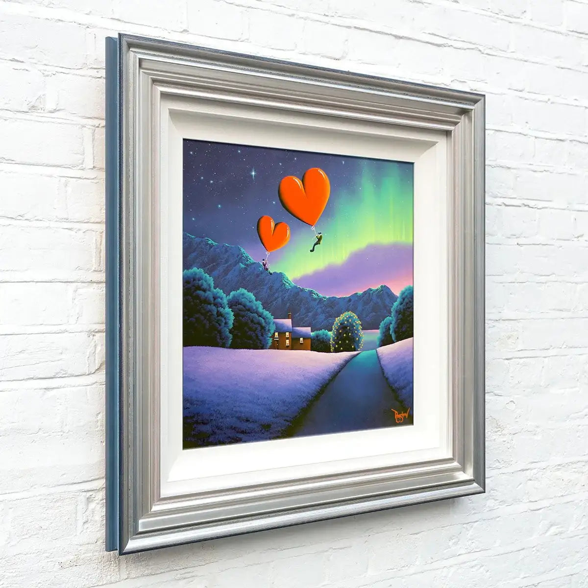 Chasing Auroras, Catching Dreams - Original - SOLD by artist David Renshaw - Wyecliffe Galleries