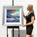 Chasing Auroras, Catching Dreams - Original - SOLD by artist David Renshaw - Wyecliffe Galleries