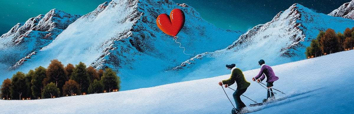 Chasing Winter Vibes - Original - SOLD by artist David Renshaw - Wyecliffe Galleries