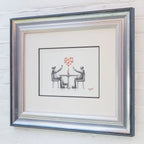 Cheers To Love - Original Sketch - SOLD by artist David Renshaw - Wyecliffe Galleries