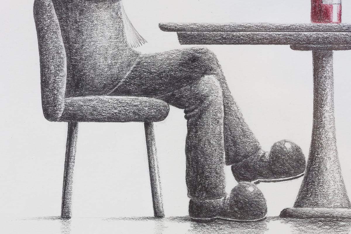 Cheers To Love - Original Sketch - SOLD by artist David Renshaw - Wyecliffe Galleries