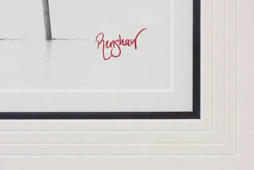 Cheers To Love - Original Sketch - SOLD by artist David Renshaw - Wyecliffe Galleries