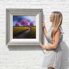 Cherry Blossoms Adorn The Path Of Our Love - Original - SOLD by artist David Renshaw - Wyecliffe Galleries