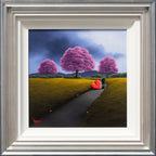 Cherry Blossoms Adorn The Path Of Our Love - Original - SOLD by artist David Renshaw - Wyecliffe Galleries