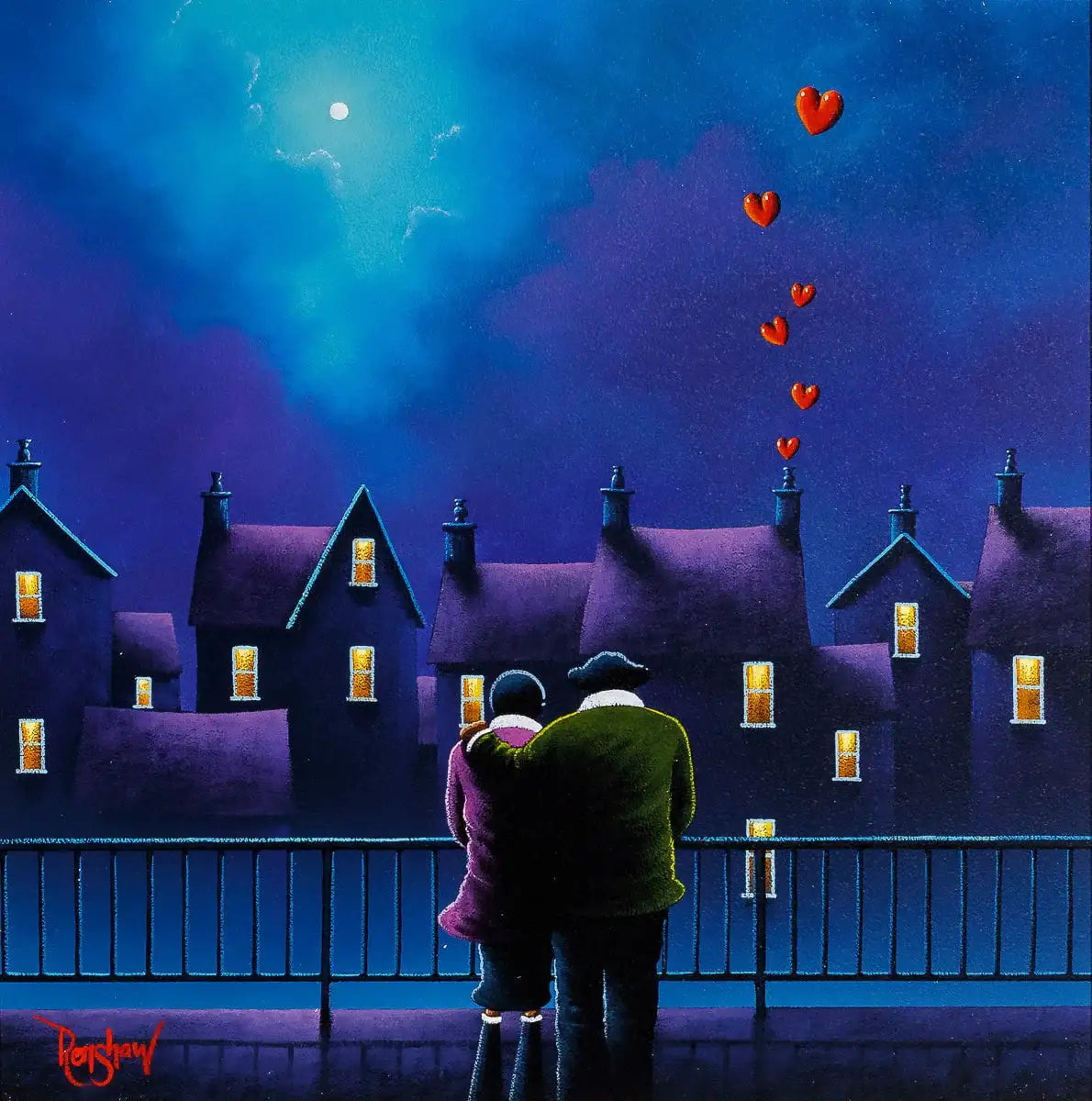 City Love - Original by artist David Renshaw - Wyecliffe Galleries