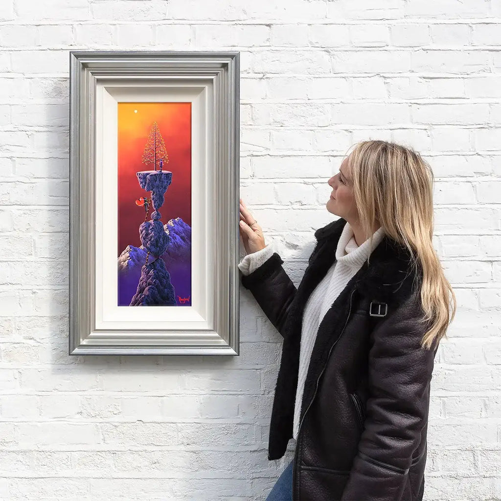 Climbing Up To My Love - Original - SOLD by artist David Renshaw - Wyecliffe Galleries