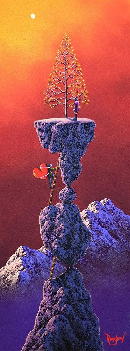 Climbing Up To My Love - Original - SOLD by artist David Renshaw - Wyecliffe Galleries