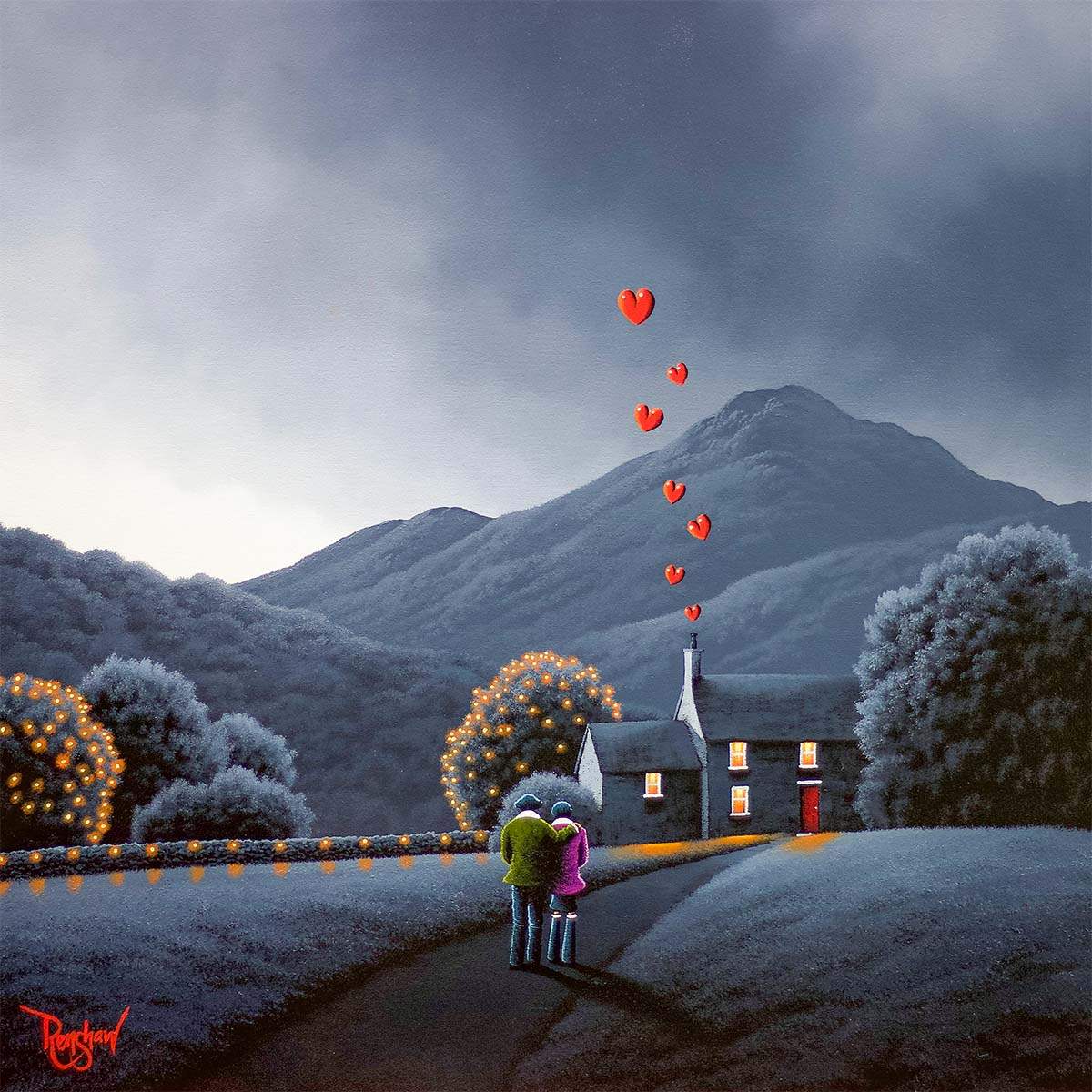 Clouds Are Nature's Poetry - Original - SOLD by artist David Renshaw - Wyecliffe Galleries