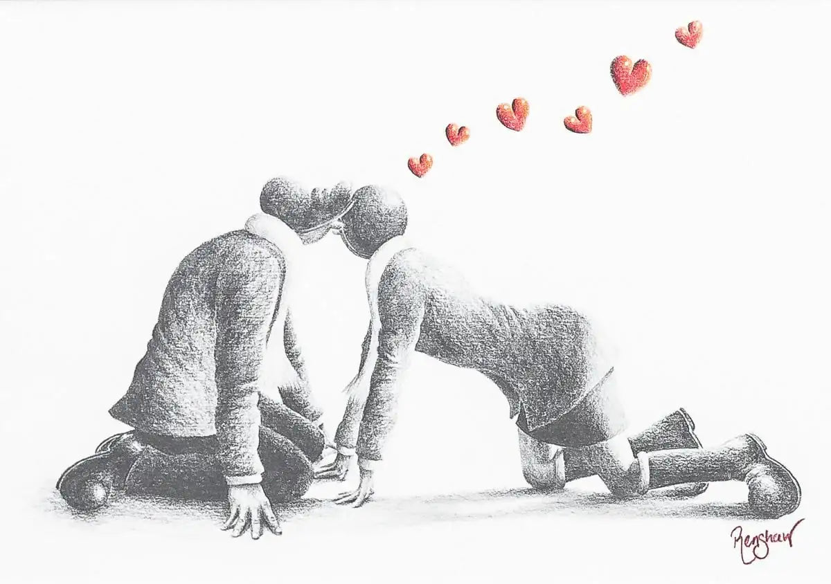 Come 'Ere Northern Boy - Original Sketch - SOLD by artist David Renshaw - Wyecliffe Galleries