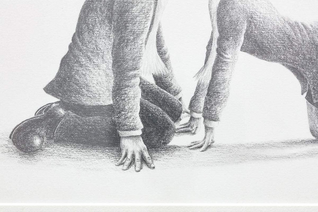 Come 'Ere Northern Boy - Original Sketch - SOLD by artist David Renshaw - Wyecliffe Galleries