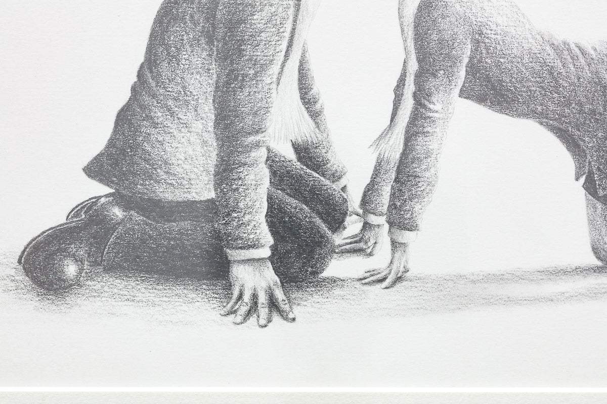 Come 'Ere Northern Boy - Original Sketch - SOLD by artist David Renshaw - Wyecliffe Galleries