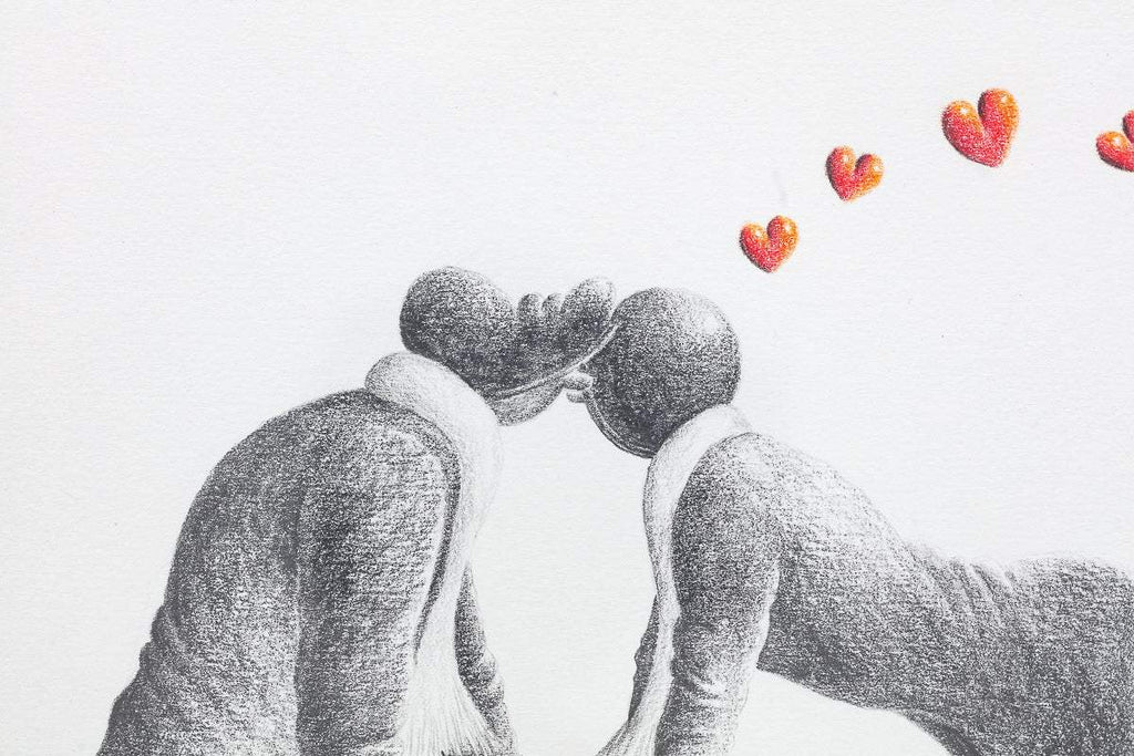 Come 'Ere Northern Boy - Original Sketch - SOLD by artist David Renshaw - Wyecliffe Galleries