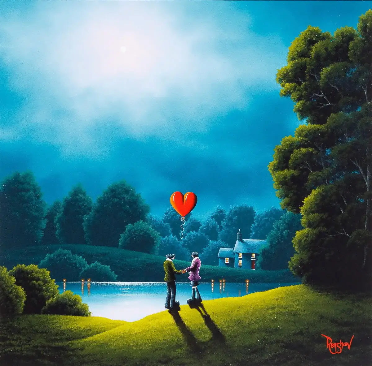 Come With Me My Love - Original - SOLD by artist David Renshaw - Wyecliffe Galleries