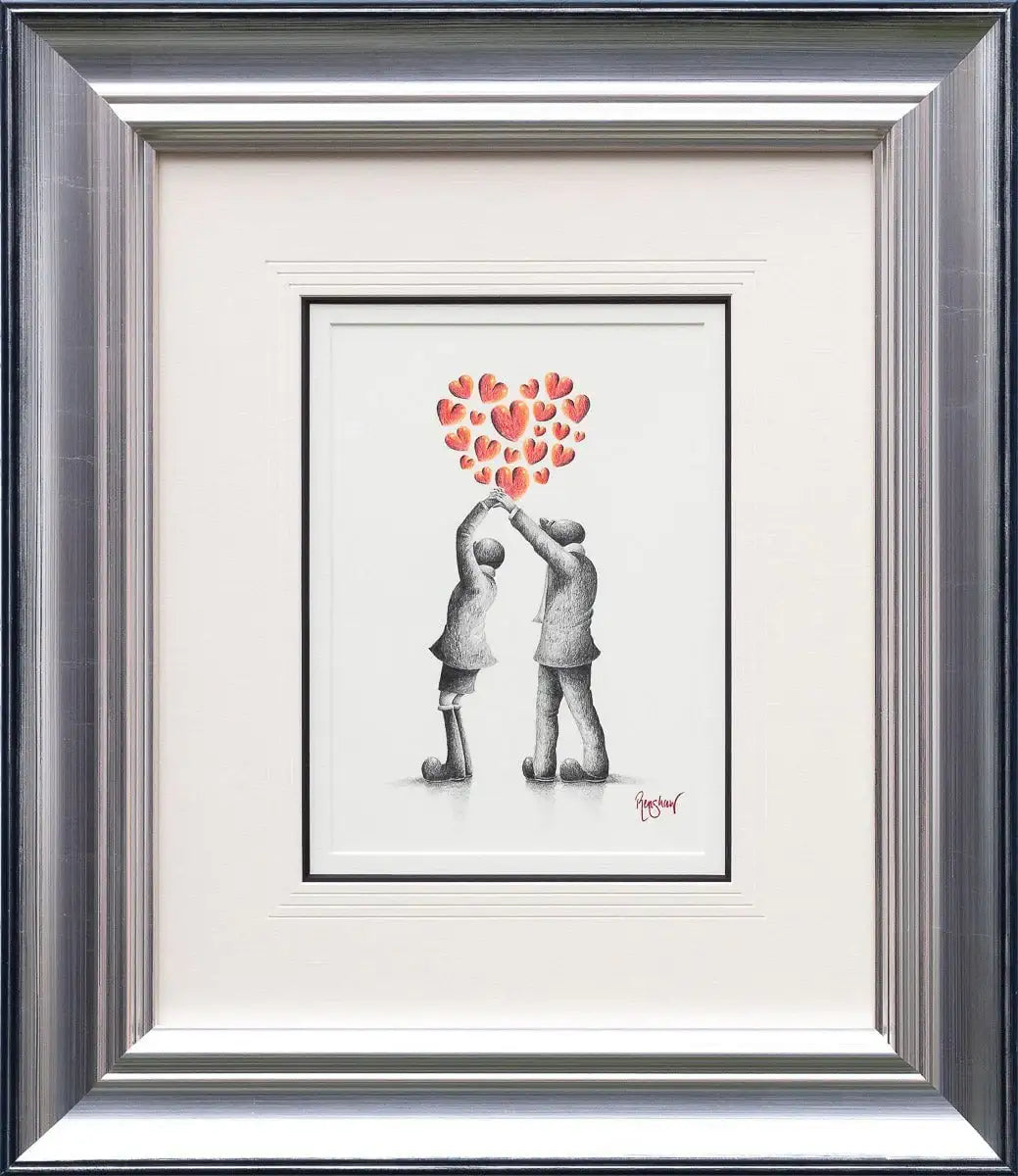 Dance With Me Tonight - Original Sketch by artist David Renshaw - Wyecliffe Galleries