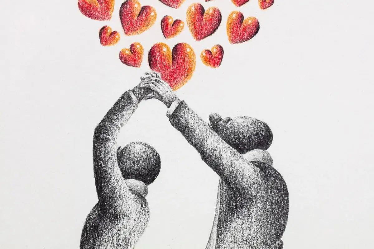 Dance With Me Tonight - Original Sketch by artist David Renshaw - Wyecliffe Galleries
