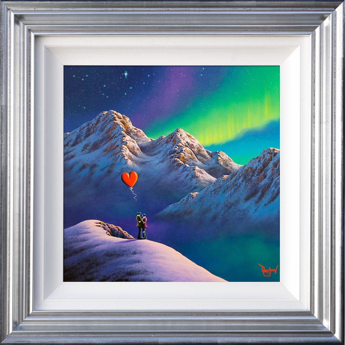 Dancing Lights, Awaken Our Love Within - Original - SOLD by artist David Renshaw - Wyecliffe Galleries