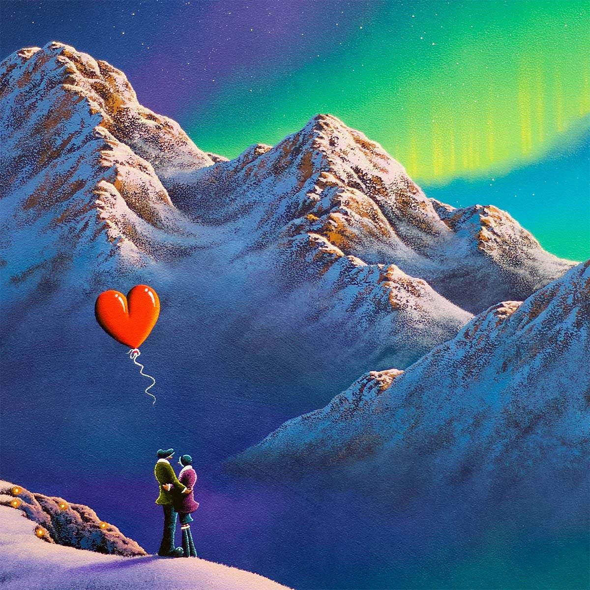 Dancing Lights, Awaken Our Love Within - Original - SOLD by artist David Renshaw - Wyecliffe Galleries
